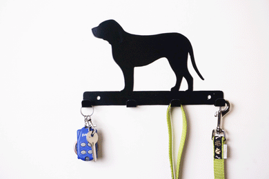Labrador Retriever - Dog Lead / Key Holder, Hanger, Hook - Unique Metalcraft