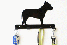 Load image into Gallery viewer, Pitbull - Dog Lead / Key Holder, Hanger, Hook - Unique Metalcraft
