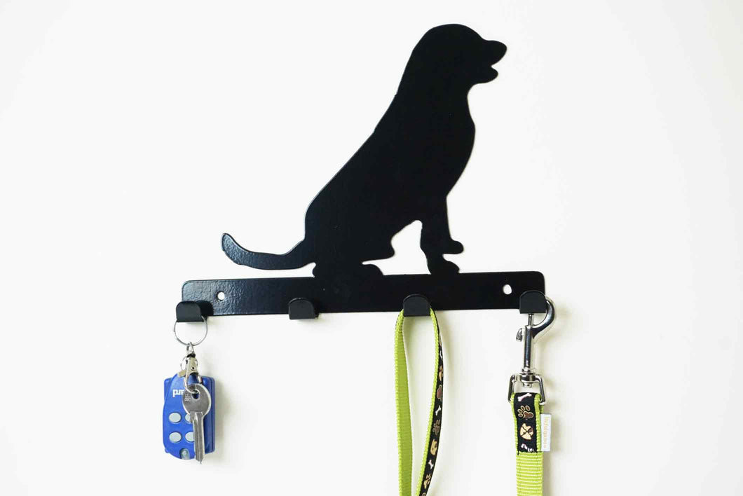 Retriever  - Dog Lead / Key Holder, Hanger, Hook - Unique Metalcraft