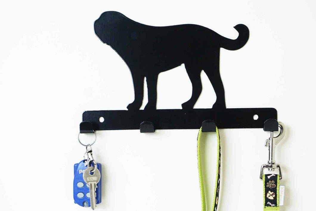 Saint Bernard  - Dog Lead / Key Holder, Hanger, Hook - Unique Metalcraft