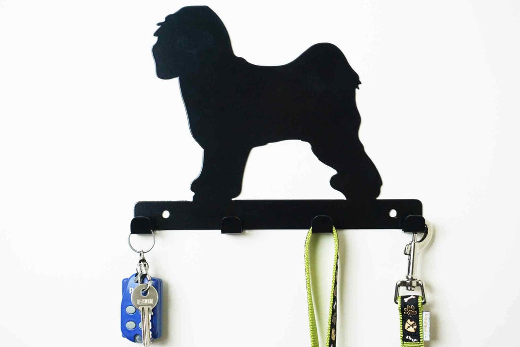 Tibetan Terrier  - Dog Lead / Key Holder, Hanger, Hook - Unique Metalcraft
