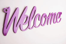 Load image into Gallery viewer, &#39;Welcome&#39; Sign Metal Wall Art - Unique Metalcraft
