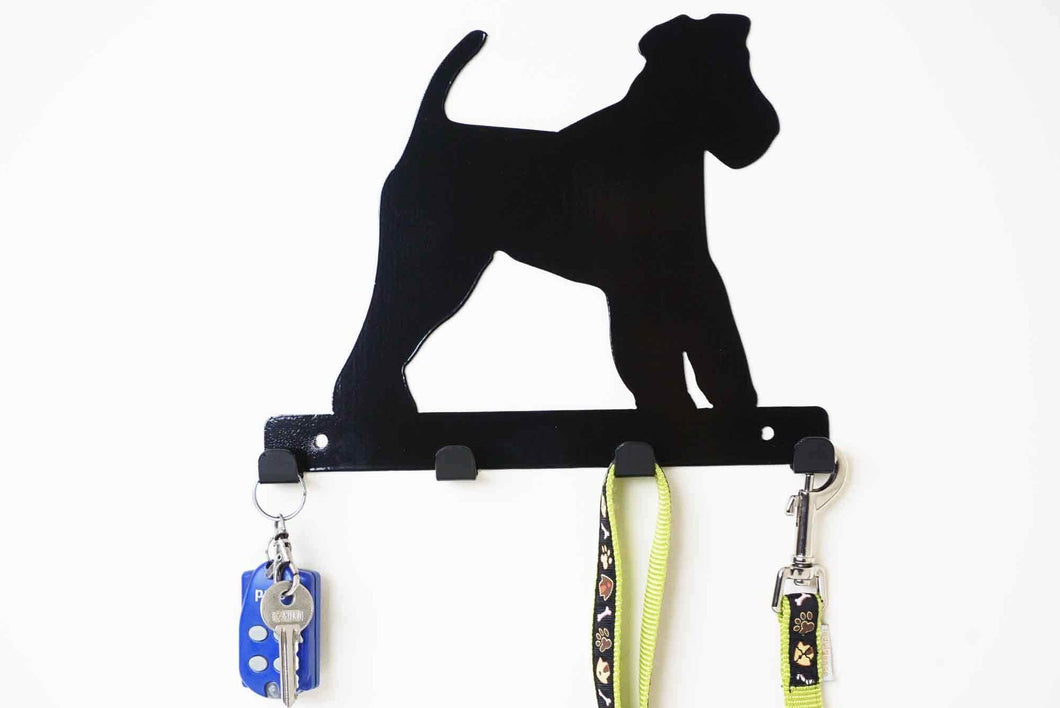 Welsh Terrier  - Dog Lead / Key Holder, Hanger, Hook - Unique Metalcraft