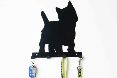 West Highland Terrier - Dog Lead / Key Holder, Hanger, Hook - Unique Metalcraft
