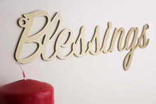 Load image into Gallery viewer, &#39;Blessings&#39; Sign Metal Wall Art - Unique Metalcraft
