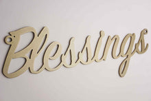 Load image into Gallery viewer, &#39;Blessings&#39; Sign Metal Wall Art - Unique Metalcraft
