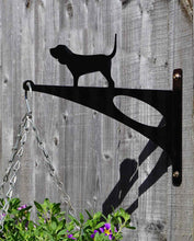 Load image into Gallery viewer, Bloodhound Hanging Basket Bracket - Unique Metalcraft
