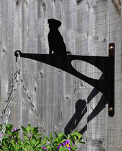 Load image into Gallery viewer, Border Terrier Hanging Basket Bracket - Unique Metalcraft
