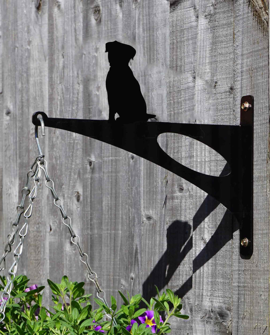 Border Terrier Hanging Basket Bracket - Unique Metalcraft
