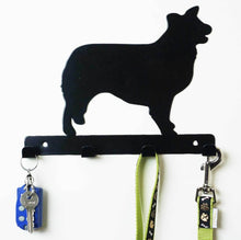 Load image into Gallery viewer, Border Collie - Dog Lead / Key Holder, Hanger, Hook - Unique Metalcraft
