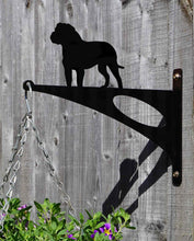 Load image into Gallery viewer, Bull Mastiff Hanging Basket Bracket - Unique Metalcraft
