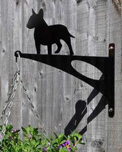 Load image into Gallery viewer, Bull Terrier Hanging Basket Bracket - Unique Metalcraft
