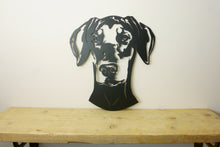 Load image into Gallery viewer, Doberman Head Dog Wall Art / Garden Art - Unique Metalcraft
