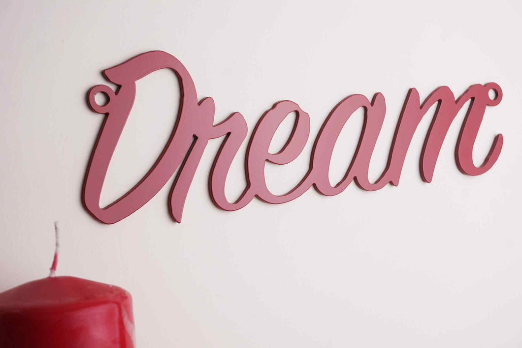 'Dream' Sign Metal Wall Art - Unique Metalcraft