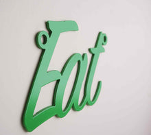 Load image into Gallery viewer, &#39;Eat&#39; Sign Metal Wall Art - Unique Metalcraft
