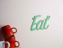 Load image into Gallery viewer, &#39;Eat&#39; Sign Metal Wall Art - Unique Metalcraft
