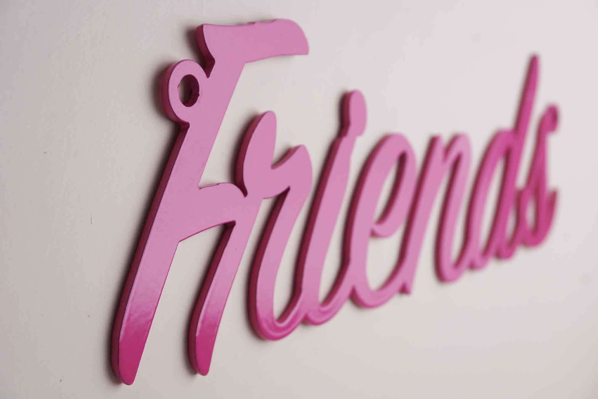 'Friends' Metal Wall Art | Custom Metal Signs | Metal Letters – Unique ...