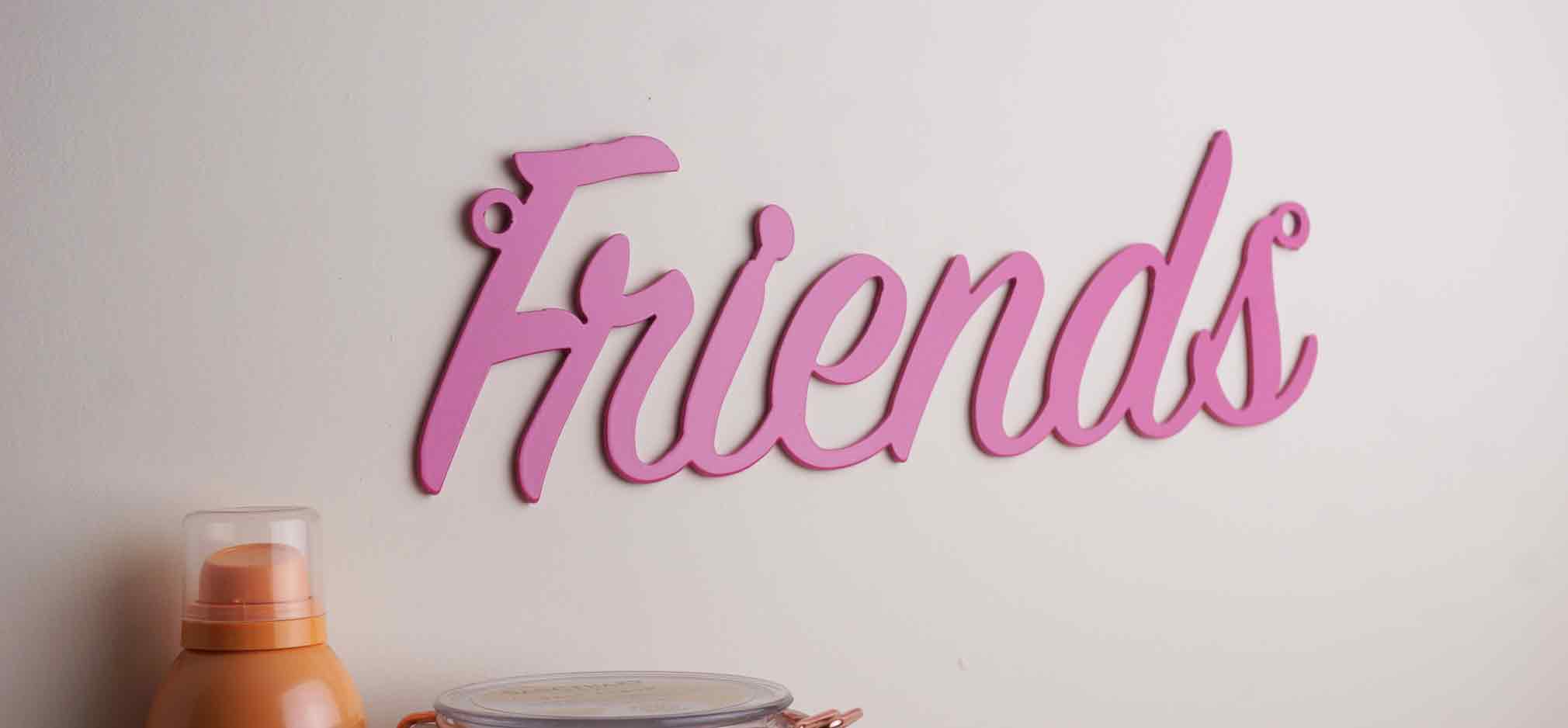 'Friends' Metal Wall Art | Custom Metal Signs | Metal Letters – Unique ...