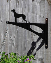 Load image into Gallery viewer, Greyhound Hanging Basket Bracket - Unique Metalcraft
