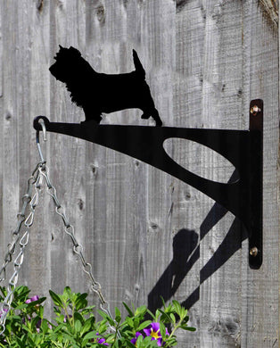 Cairn Terrier Hanging Basket Bracket - Unique Metalcraft