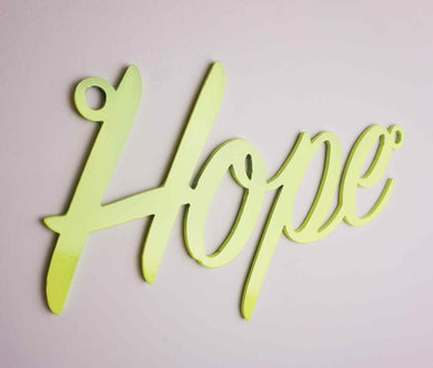 'Hope' Sign Metal Wall Art - Unique Metalcraft