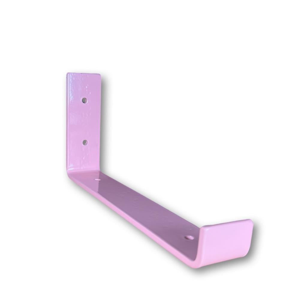 Pink - RAL 3015 - scaffold board shelf brackets - 100mm -325mm - Unique Metalcraft