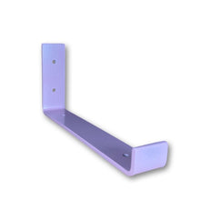 Load image into Gallery viewer, Metallic Pink - scaffold board shelf brackets - 100mm - 325mm - Unique Metalcraft
