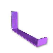Load image into Gallery viewer, Violet - RAL 4008 - scaffold board shelf brackets - 100mm - 325mm - Unique Metalcraft
