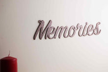 Load image into Gallery viewer, &#39;Memories&#39; Sign Metal Wall Art - Unique Metalcraft
