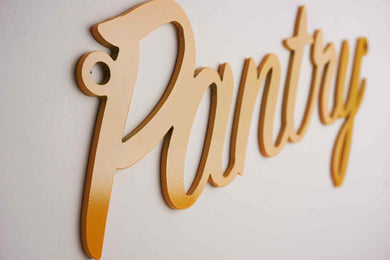 'Pantry' Sign Metal Wall Art - Unique Metalcraft