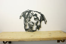Load image into Gallery viewer, Rottweiler Dog Head Dog Wall Art / Garden Art - Unique Metalcraft
