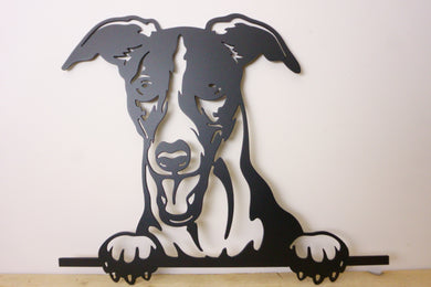 Whippet Head Dog Wall Art / Garden Art - Unique Metalcraft